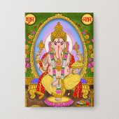 Lord Ganesha Button 缶バッジ (正面)