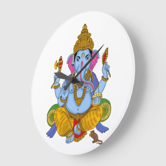 Lord Ganesha Clock ラージ壁時計 (傾斜)