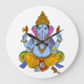 Lord Ganesha Clock ラージ壁時計 (正面)