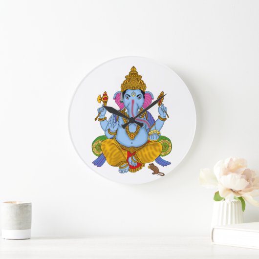Lord Ganesha Clock ラージ壁時計 (ホーム)