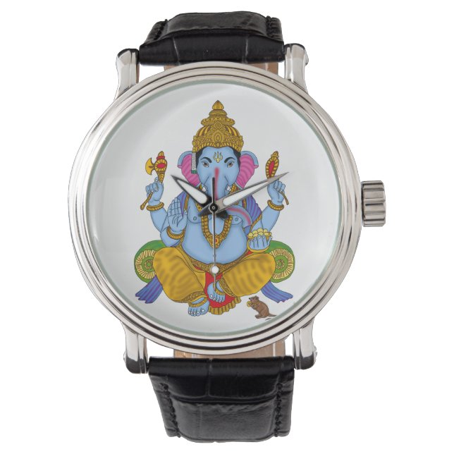 Lord Ganesha Clock 腕時計 (正面)