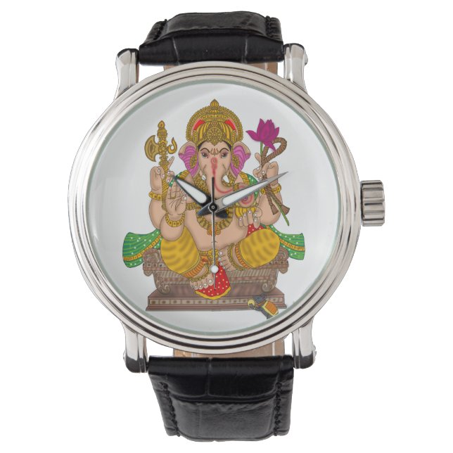 Lord Ganesha Clock 腕時計 (正面)