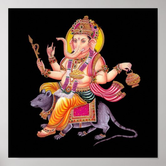 LORD GANESHA - Ganapati、Vinayaka、Pillaiyar ポスター (正面)