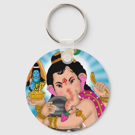 Lord Ganesha Keychain キーホルダー (正面)