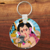 Lord Ganesha Keychain キーホルダー (正面)