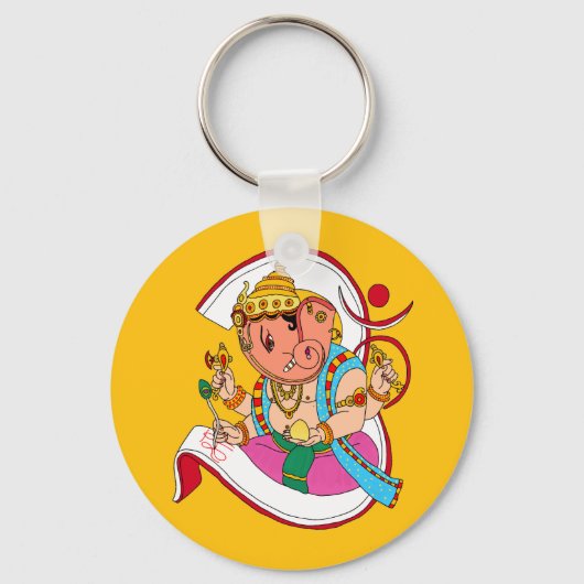 Lord Ganesha Keychain キーホルダー (正面)