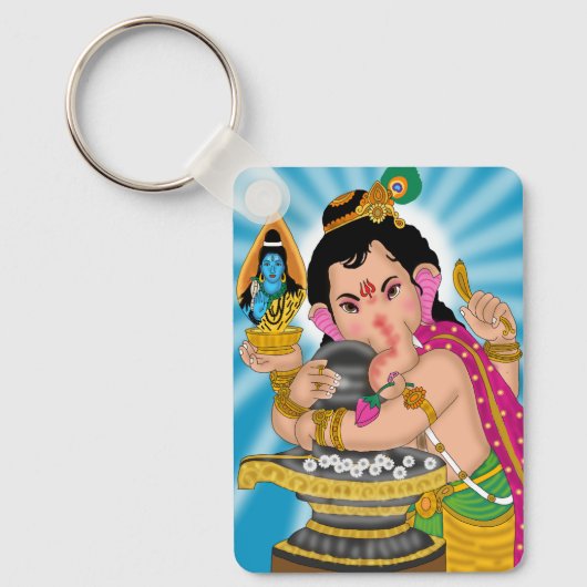 Lord Ganesha Keychain キーホルダー (正面)