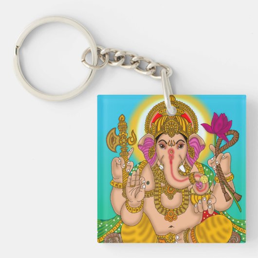 Lord Ganesha Keychain キーホルダー (正面)