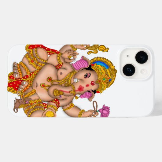 Lord Ganesha Phone Case Case-Mate iPhoneケース (裏面 (横))