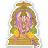 Lord Ganesha Sticker シール (正面)