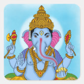 Lord Ganesha Sticker スクエアシール (正面)