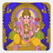 Lord Ganesha Sticker スクエアシール (正面)