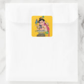 Lord Ganesha Sticker スクエアシール (バッグ)