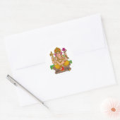 Lord Ganesha Sticker ラウンドシール (封筒)