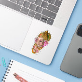 Lord Ganesha Stickers シール (ノートパソコンとiPhone)