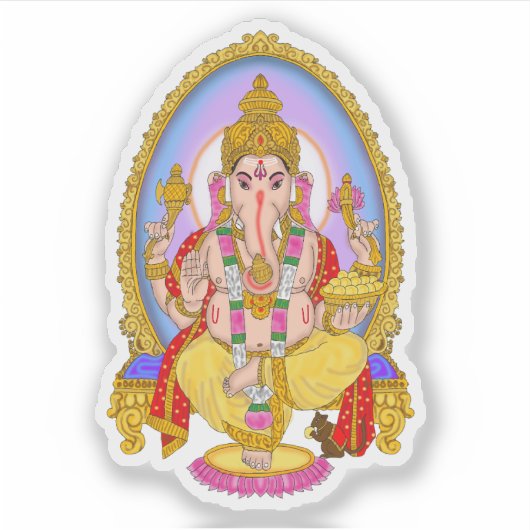 Lord Ganesha Stickers シール (正面)