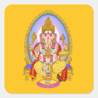 Lord Ganesha Stickers スクエアシール