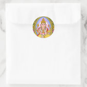 Lord Ganesha Stickers ラウンドシール (バッグ)