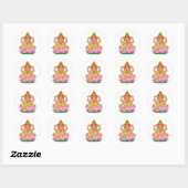 Lord Ganesha Stickers ラウンドシール (シート)