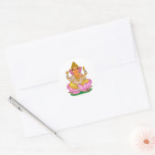 Lord Ganesha Stickers ラウンドシール (封筒)