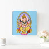 Lord Ganesha Wall Clock スクエア壁時計 (ホーム)
