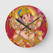Lord Ganesha Wall Clock ラウンド壁時計 (正面)