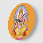 Lord Ganesha Wall Clock ラージ壁時計 (傾斜)