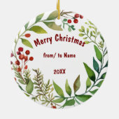 Lord Goes Before You  Deut 31: 8 Customize セラミックオーナメント (裏面)