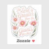 Lord Greater Than Giants You Face Religious  シール (シート)
