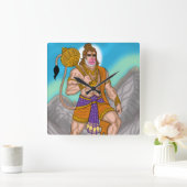 Lord Hanuman Clock スクエア壁時計 (ホーム)