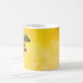 Lord Hanuman Flying Lifting Mountain コーヒーマグカップ (中央)