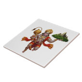 Lord Hanuman Flying Lifting Mountain タイル (側面)
