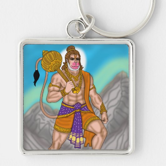 Lord Hanuman Keychain キーホルダー (正面)