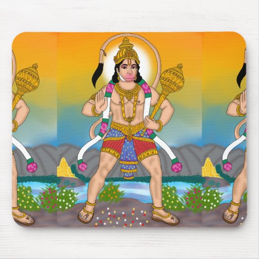 Lord Hanuman Mouse Pad マウスパッド (正面)