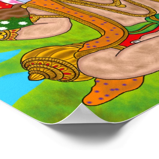 Lord Hanuman Poster ポスター (角)