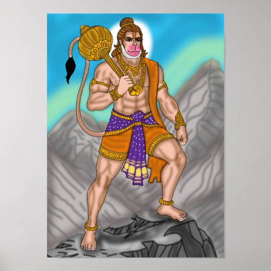 Lord Hanuman Poster ポスター (正面)
