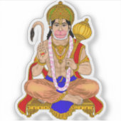 Lord Hanuman Sticker シール (正面)
