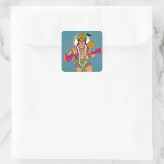 Lord Hanuman Sticker Pack スクエアシール (バッグ)