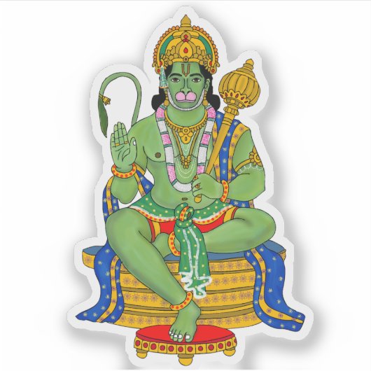 Lord Hanuman Stickers シール (正面)