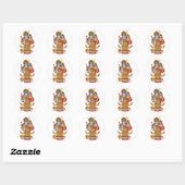 Lord Hanuman Stickers ラウンドシール (シート)