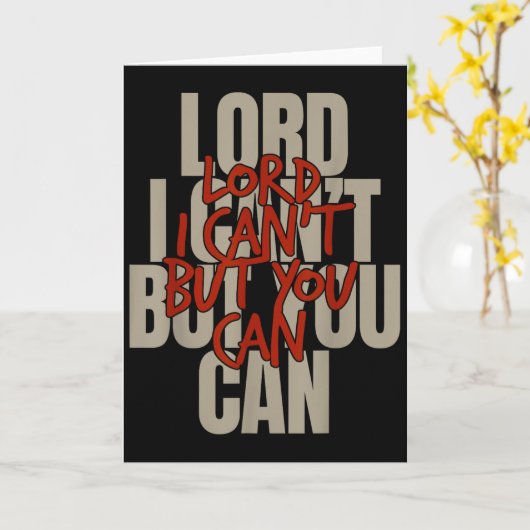 Lord I Can’t But You Can  カード (黄色い花)
