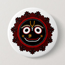 Lord Jagannath Devotional - Hare Krishna 缶バッジ