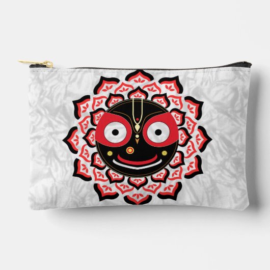 Lord Jagannath Face Chakra Hindu Deity アクセサリーポーチ (正面)