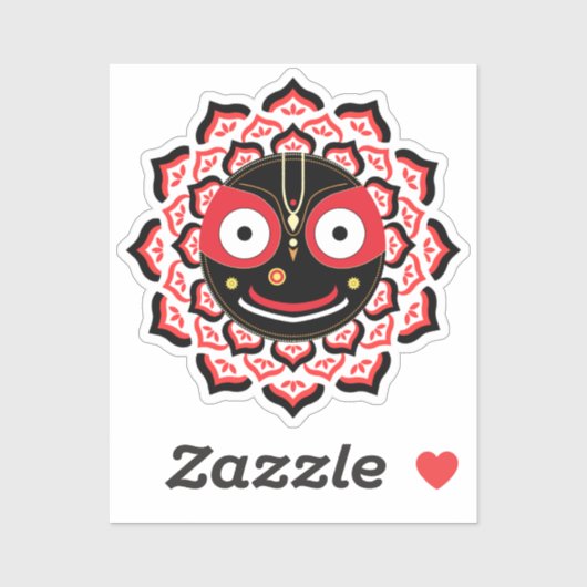 Lord Jagannath Face Chakra Hindu Deity シール (シート)