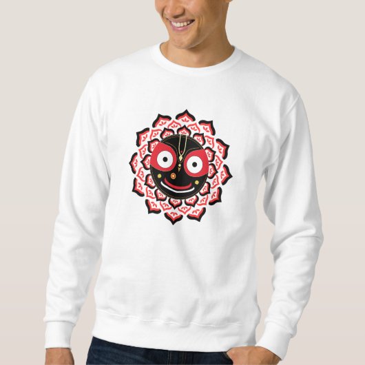 Lord Jagannath Face Chakra Hindu Deity スウェットシャツ (正面)