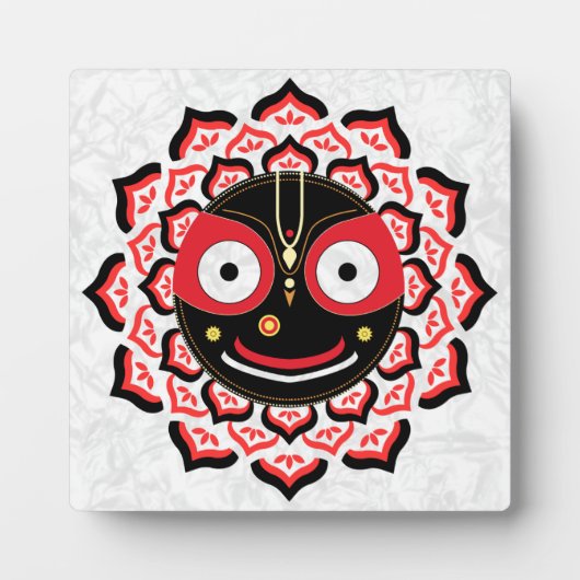 Lord Jagannath Face Chakra Hindu Deity フォトプラーク (正面)