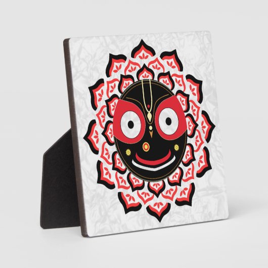 Lord Jagannath Face Chakra Hindu Deity フォトプラーク (正面)