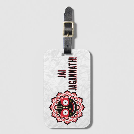 Lord Jagannath Face Chakra Hindu Deity ラゲッジタグ (正面縦)
