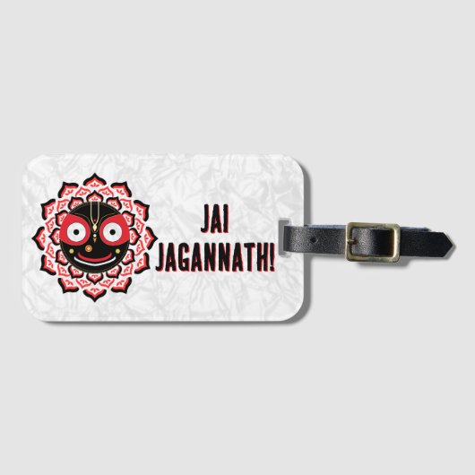 Lord Jagannath Face Chakra Hindu Deity ラゲッジタグ (正面横)