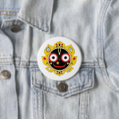 Lord Jagannath Face Hindu Deity Spiritual 缶バッジ (インサイチュ)